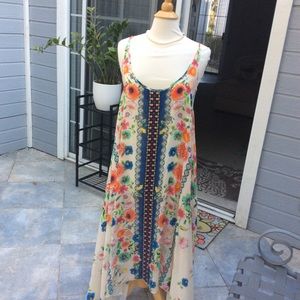 JOHNNY WAS MAXI DRESS WITH SLIP